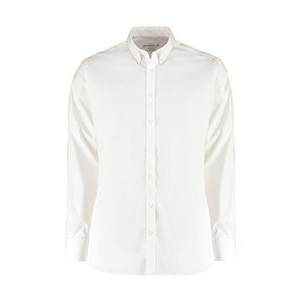 Kustom Kit | Koszula Slim Fit Stretch Oxford LS